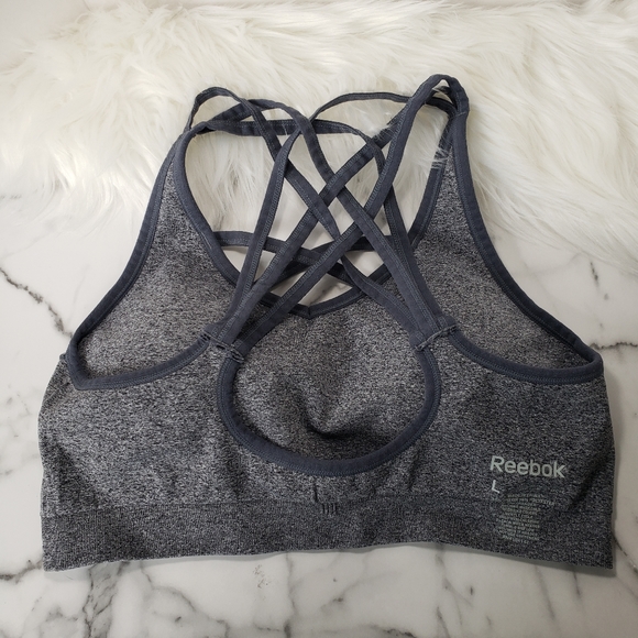 Reebok Seamless Front Interest Sports Bra - Picture 5 of 9